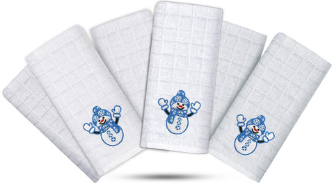 100% Cotton Embroidered Christmas Towels