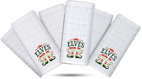 100% Cotton Embroidered Christmas Towels