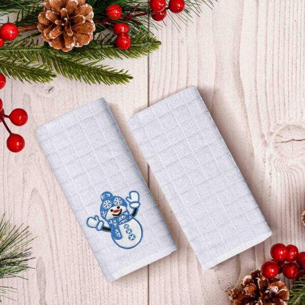 100% Cotton Embroidered Christmas Towels