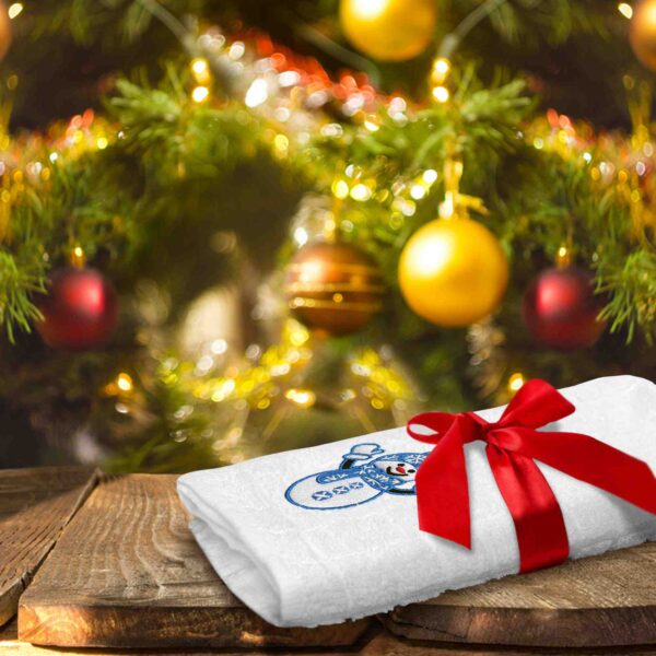 100% Cotton Embroidered Christmas Towels - Image 2