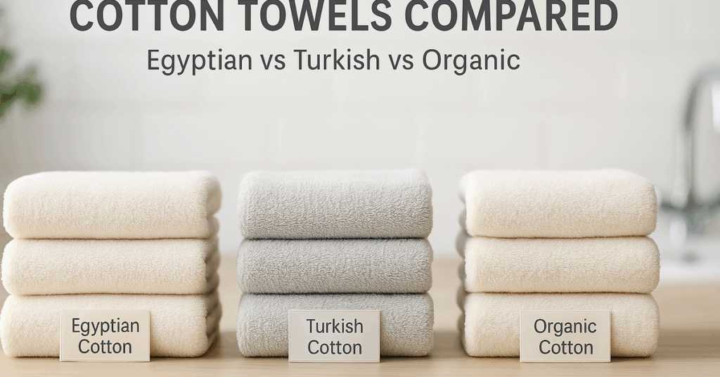 Meta Description: Not all cotton towels are the same. Learn the difference between Egyptian, Turkish, and organic cotton towels and discover which one fits your home best.