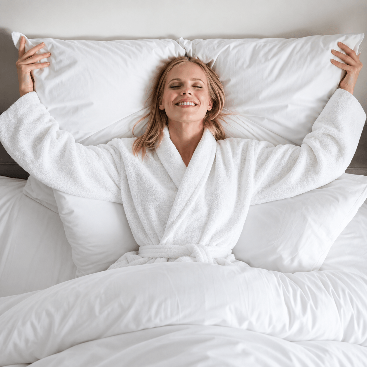 Majorca 100% Egyptian Cotton Unisex Terry Bathrobe - Image 2