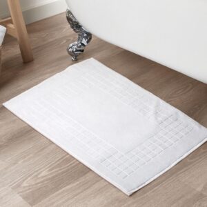 Checkerboard 100% Egyptian Cotton Bath Mat