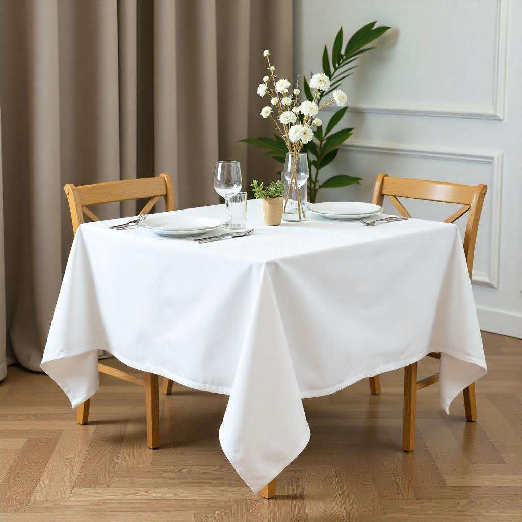 Valencia 100% Cotton THMILLS Plain Square Table Cloth