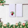 100% Cotton Embroidered Christmas Towels - Image 3