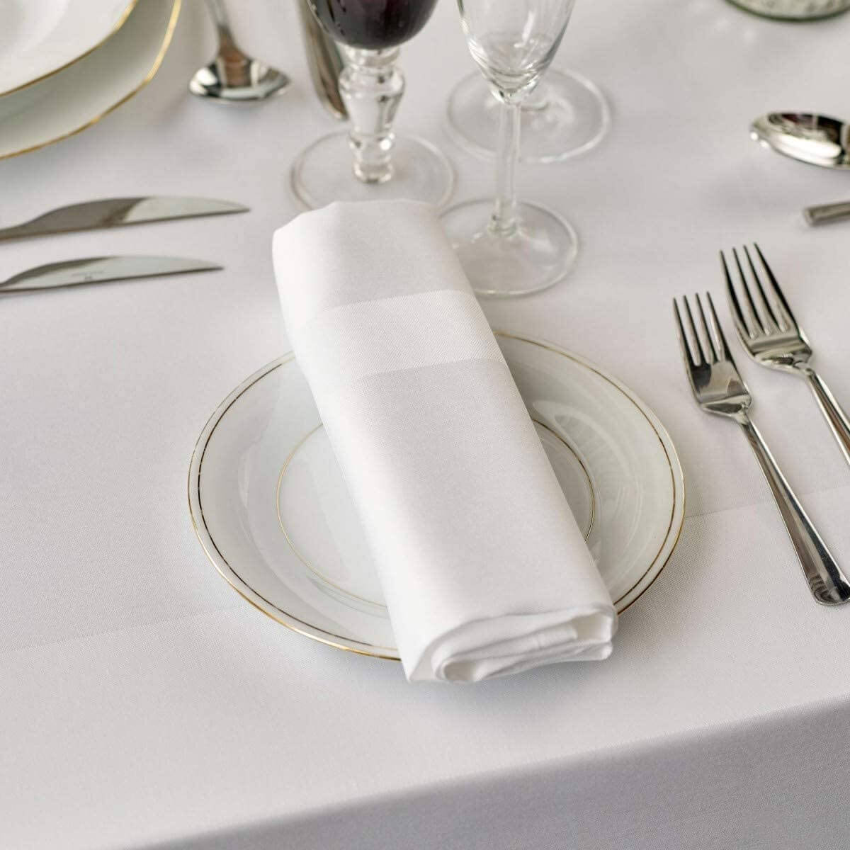 Madrid 100% Cotton Satin Band Napkins - Image 3