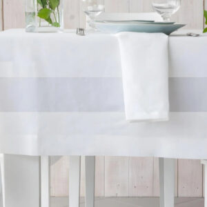 Madrid 100% Cotton Satin Band Table Cover