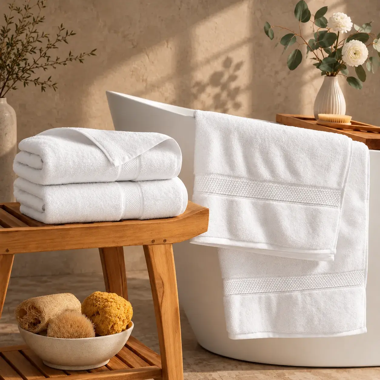 Andalusia Cotton Bath towels and bathsheet