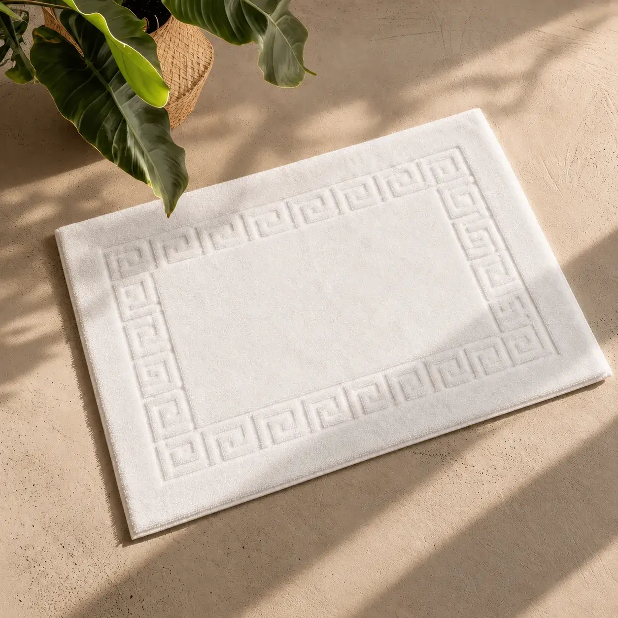 White Bath Mat