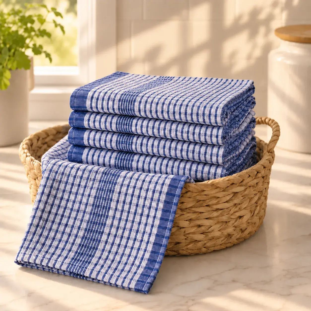 Rich Absorbent Cotton Kitchen Tea Towels - Image 4
