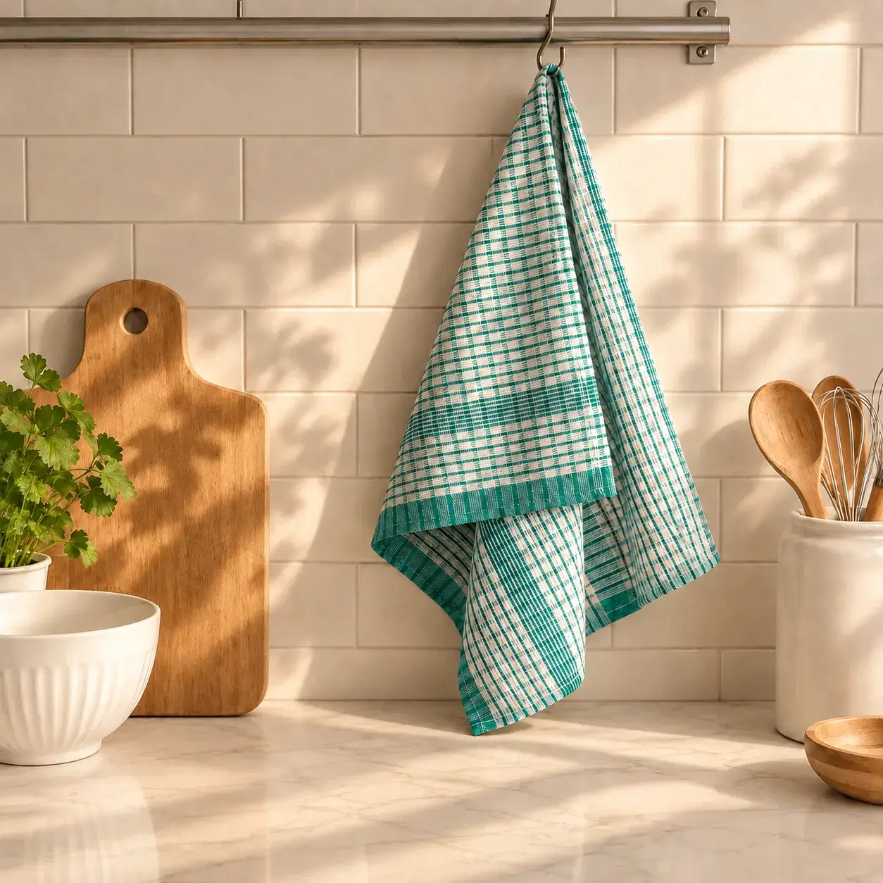 Rich Absorbent Cotton Kitchen Tea Towels - Image 7
