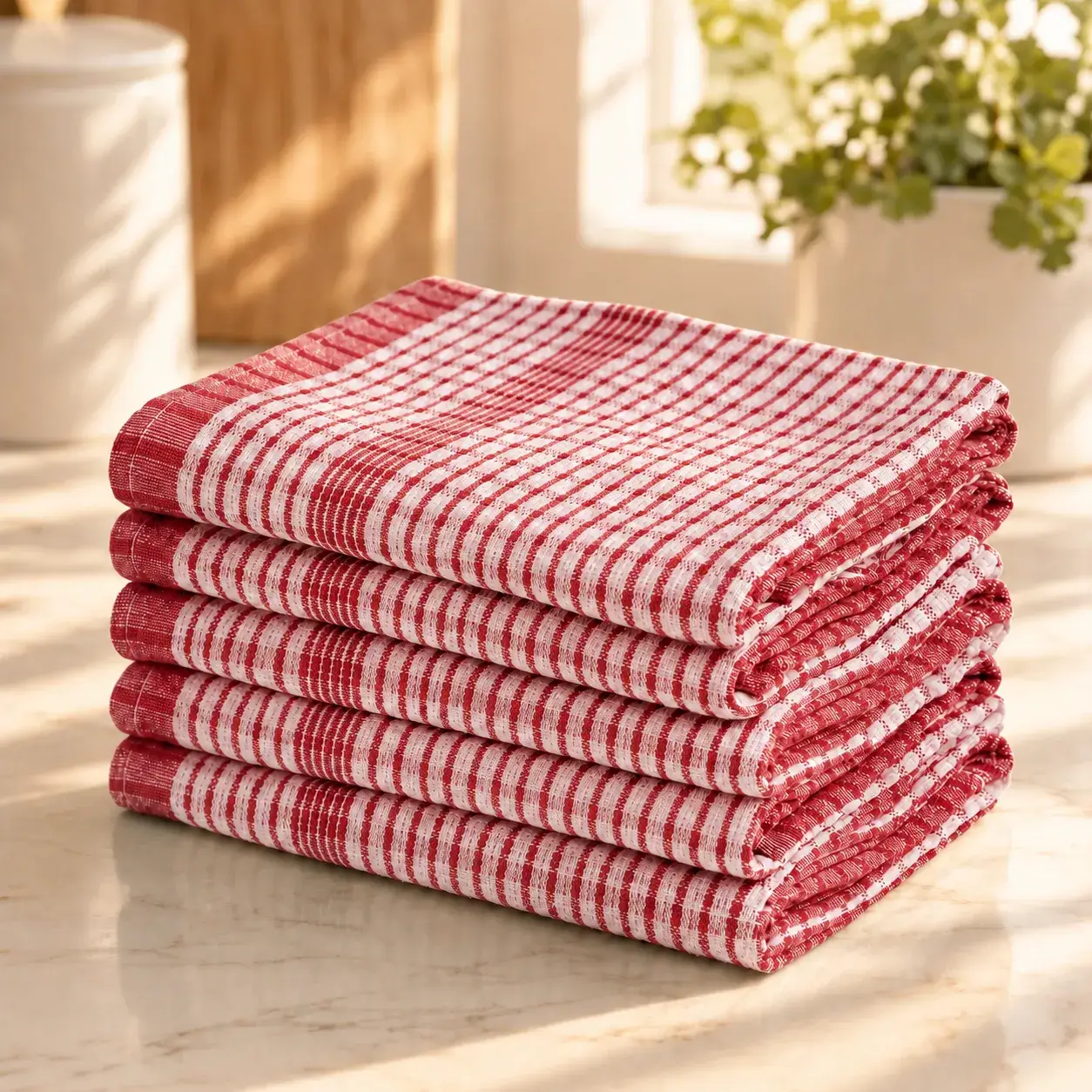 Rich Absorbent Cotton Kitchen Tea Towels - Image 12