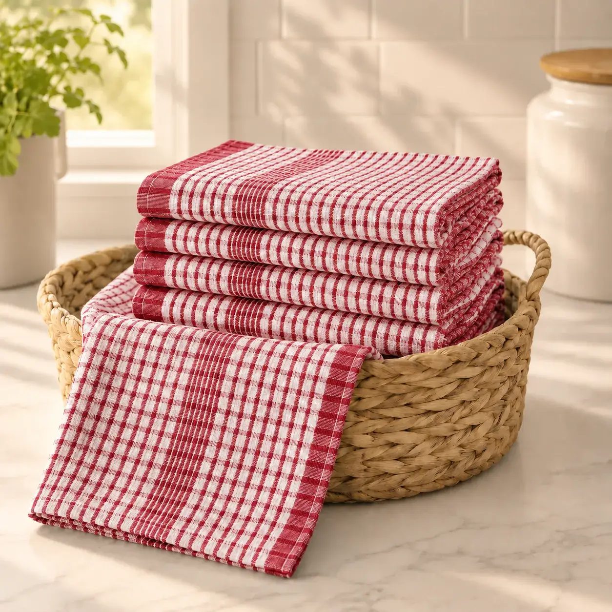 Rich Absorbent Cotton Kitchen Tea Towels - Image 11