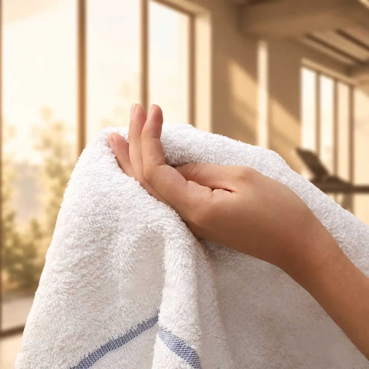 Sasanian Eco Leisure Hand Towel - 420 GSM - Image 5